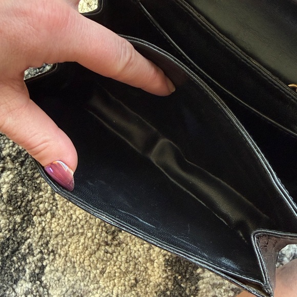 Black Crocodile Mini Jenny Gidding Made in Italy purse - Picture 6 of 12